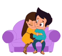 Gif câlin amour